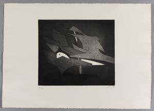 DOVA GIANNI (1925 - 1991) : Lotto composto da n. 2  fogli. Senza titolo.  - Asta Asta 394 | ARTE MODERNA E CONTEMPORANEA Virtuale - Associazione Nazionale - Case d'Asta italiane