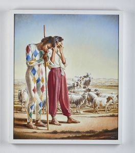 NARDONI SERGIO (n. 1947) : Pastorelli.  - Asta Asta 394 | ARTE MODERNA E CONTEMPORANEA Virtuale - Associazione Nazionale - Case d'Asta italiane