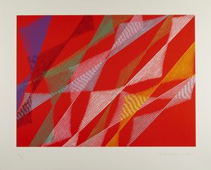 DORAZIO PIERO (1927 - 2005) - La ribambelle des Gobelins  hommage � Michel Eugene Chevreul.