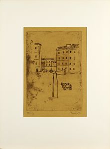 TAMBURI ORFEO (1910 - 1994) : Cartella composta da n.35 fogli. Orfeo Tamburi opera grafica incisa dal 1929 al 1969.  - Asta Asta 394 | ARTE MODERNA E CONTEMPORANEA Virtuale - Associazione Nazionale - Case d'Asta italiane