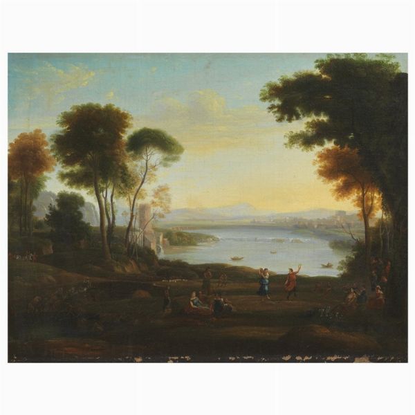 Scuola romana, sec. XVIII  - Asta ARCADE | DIPINTI DAL SECOLO XVI AL XVIII - Associazione Nazionale - Case d'Asta italiane