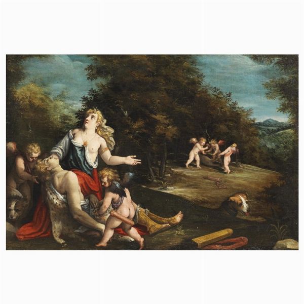 Scuola veneta, sec. XVII  - Asta ARCADE | DIPINTI DAL SECOLO XVI AL XVIII - Associazione Nazionale - Case d'Asta italiane