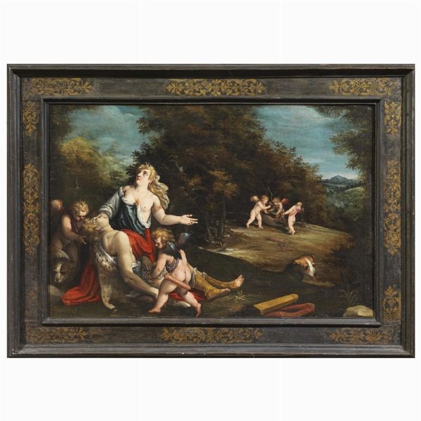 Scuola veneta, sec. XVII  - Asta ARCADE | DIPINTI DAL SECOLO XVI AL XVIII - Associazione Nazionale - Case d'Asta italiane