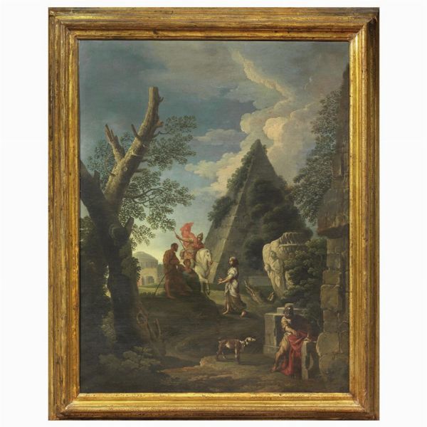 Scuola romana, sec. XVIII  - Asta ARCADE | DIPINTI DAL SECOLO XVI AL XVIII - Associazione Nazionale - Case d'Asta italiane