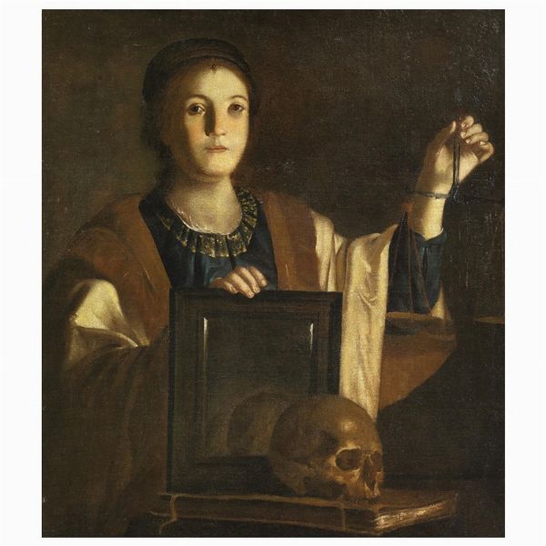 Artista caravaggesco, sec. XVII  - Asta ARCADE | DIPINTI DAL SECOLO XVI AL XVIII - Associazione Nazionale - Case d'Asta italiane