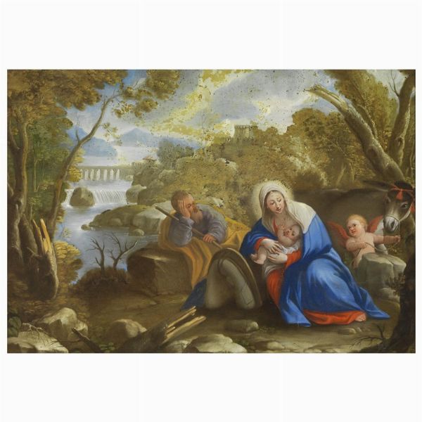 Scuola romana, sec. XVIII  - Asta ARCADE | DIPINTI DAL SECOLO XVI AL XVIII - Associazione Nazionale - Case d'Asta italiane