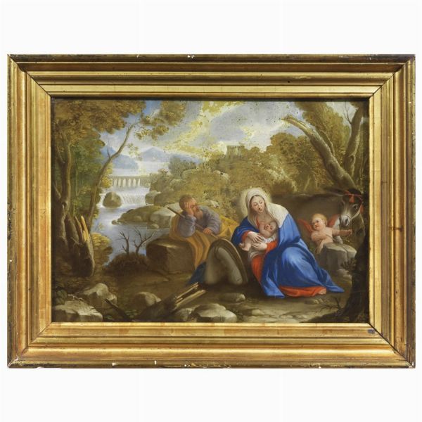 Scuola romana, sec. XVIII  - Asta ARCADE | DIPINTI DAL SECOLO XVI AL XVIII - Associazione Nazionale - Case d'Asta italiane