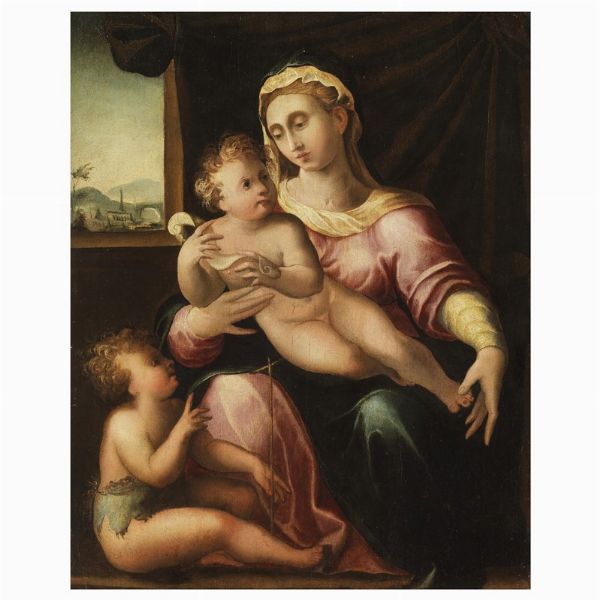 Scuola toscana, sec. XVI  - Asta ARCADE | DIPINTI DAL SECOLO XVI AL XVIII - Associazione Nazionale - Case d'Asta italiane