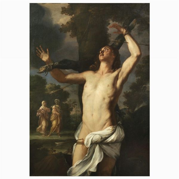 Scuola romana, sec. XVII  - Asta ARCADE | DIPINTI DAL SECOLO XVI AL XVIII - Associazione Nazionale - Case d'Asta italiane