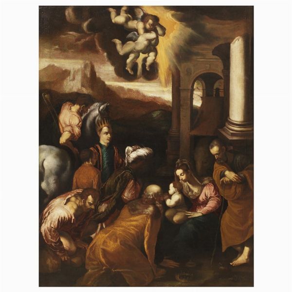 Scuola romana, sec. XVII  - Asta ARCADE | DIPINTI DAL SECOLO XVI AL XVIII - Associazione Nazionale - Case d'Asta italiane