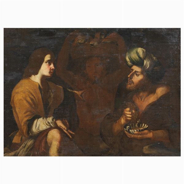 Artista caravaggesco napoletano, sec. XVII  - Asta ARCADE | DIPINTI DAL SECOLO XVI AL XVIII - Associazione Nazionale - Case d'Asta italiane