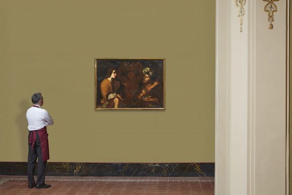 Artista caravaggesco napoletano, sec. XVII  - Asta ARCADE | DIPINTI DAL SECOLO XVI AL XVIII - Associazione Nazionale - Case d'Asta italiane