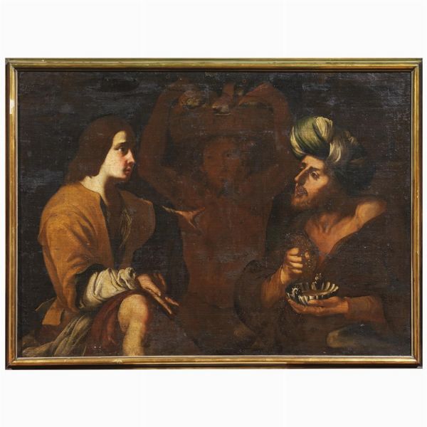 Artista caravaggesco napoletano, sec. XVII  - Asta ARCADE | DIPINTI DAL SECOLO XVI AL XVIII - Associazione Nazionale - Case d'Asta italiane