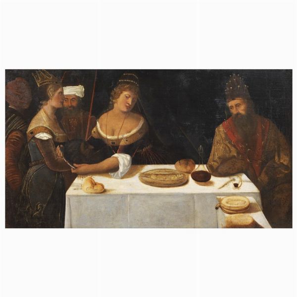 Scuola veneta, seconda met&agrave; sec. XVI  - Asta ARCADE | DIPINTI DAL SECOLO XVI AL XVIII - Associazione Nazionale - Case d'Asta italiane