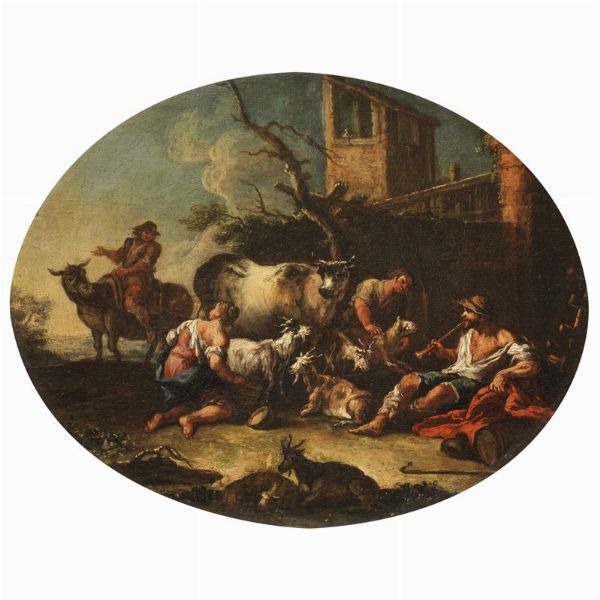 Scuola veneta, secolo XVIII  - Asta ARCADE | DIPINTI DAL SECOLO XVI AL XVIII - Associazione Nazionale - Case d'Asta italiane