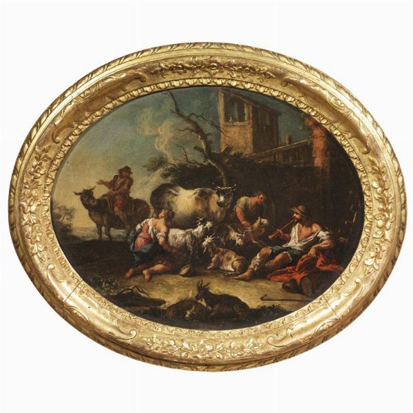 Scuola veneta, secolo XVIII  - Asta ARCADE | DIPINTI DAL SECOLO XVI AL XVIII - Associazione Nazionale - Case d'Asta italiane