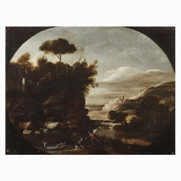 Seguace di Filippo napoletano, sec. XVII  - Asta ARCADE | DIPINTI DAL SECOLO XVI AL XVIII - Associazione Nazionale - Case d'Asta italiane