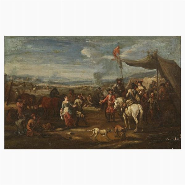 Scuola romana, inizio sec. XVIII  - Asta ARCADE | DIPINTI DAL SECOLO XVI AL XVIII - Associazione Nazionale - Case d'Asta italiane