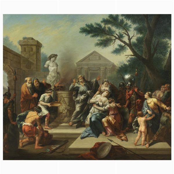 Scuola francese, secc. XVIII-XIX  - Asta ARCADE | DIPINTI DAL SECOLO XVI AL XVIII - Associazione Nazionale - Case d'Asta italiane