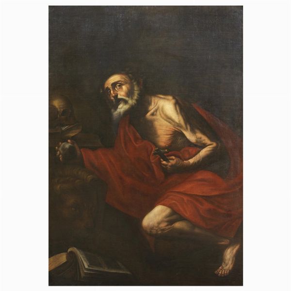 Scuola napoletana, prima metà sec. XVII  - Asta ARCADE | DIPINTI DAL SECOLO XVI AL XVIII - Associazione Nazionale - Case d'Asta italiane