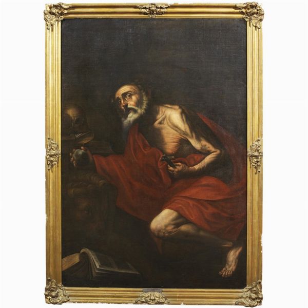 Scuola napoletana, prima metà sec. XVII  - Asta ARCADE | DIPINTI DAL SECOLO XVI AL XVIII - Associazione Nazionale - Case d'Asta italiane