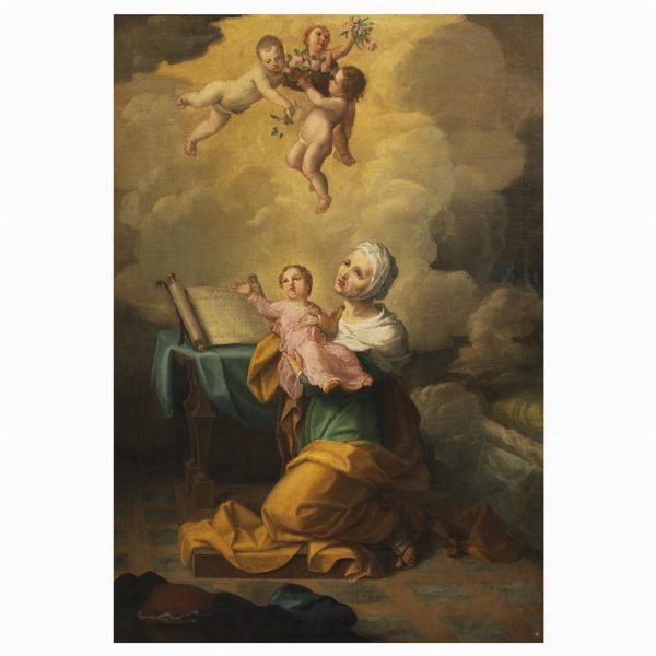 Scuola napoletana, sec. XVIII  - Asta ARCADE | DIPINTI DAL SECOLO XVI AL XVIII - Associazione Nazionale - Case d'Asta italiane