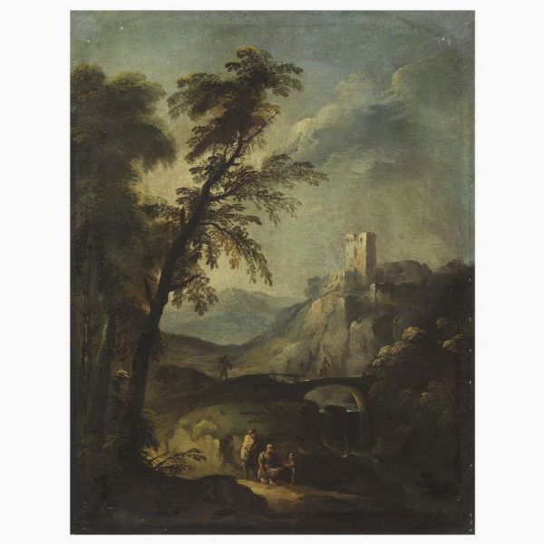 Scuola veneta, sec. XVIII  - Asta ARCADE | DIPINTI DAL SECOLO XVI AL XVIII - Associazione Nazionale - Case d'Asta italiane