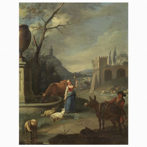 Scuola piemontese sec. XVIII  - Asta ARCADE | DIPINTI DAL SECOLO XVI AL XVIII - Associazione Nazionale - Case d'Asta italiane