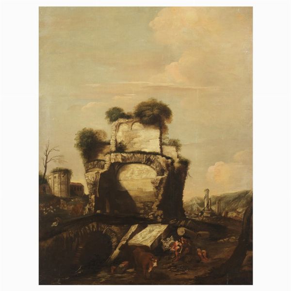 Scuola genovese, sec. XVII  - Asta ARCADE | DIPINTI DAL SECOLO XVI AL XVIII - Associazione Nazionale - Case d'Asta italiane