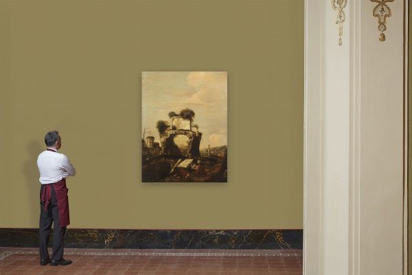 Scuola genovese, sec. XVII  - Asta ARCADE | DIPINTI DAL SECOLO XVI AL XVIII - Associazione Nazionale - Case d'Asta italiane