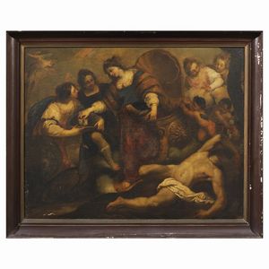 Scuola genovese, sec. XVII  - Asta ARCADE | DIPINTI DAL SECOLO XVI AL XVIII - Associazione Nazionale - Case d'Asta italiane