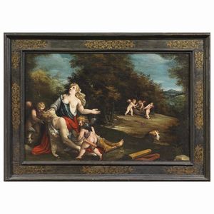 Scuola veneta, sec. XVII  - Asta ARCADE | DIPINTI DAL SECOLO XVI AL XVIII - Associazione Nazionale - Case d'Asta italiane