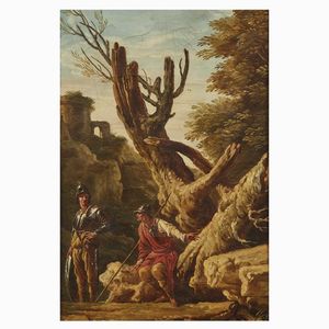 Scuola romana, sec. XVIII  - Asta ARCADE | DIPINTI DAL SECOLO XVI AL XVIII - Associazione Nazionale - Case d'Asta italiane