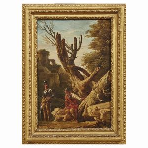 Scuola romana, sec. XVIII  - Asta ARCADE | DIPINTI DAL SECOLO XVI AL XVIII - Associazione Nazionale - Case d'Asta italiane
