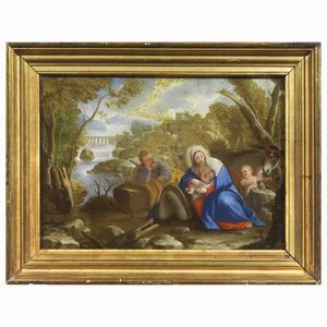 Scuola romana, sec. XVIII  - Asta ARCADE | DIPINTI DAL SECOLO XVI AL XVIII - Associazione Nazionale - Case d'Asta italiane