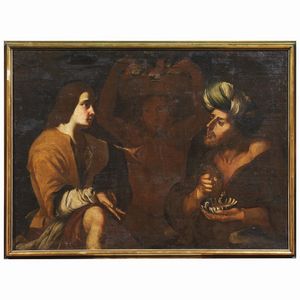 Artista caravaggesco napoletano, sec. XVII  - Asta ARCADE | DIPINTI DAL SECOLO XVI AL XVIII - Associazione Nazionale - Case d'Asta italiane