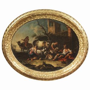 Scuola veneta, secolo XVIII  - Asta ARCADE | DIPINTI DAL SECOLO XVI AL XVIII - Associazione Nazionale - Case d'Asta italiane