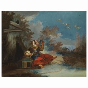 Scuola veneta sec. XVIII  - Asta ARCADE | DIPINTI DAL SECOLO XVI AL XVIII - Associazione Nazionale - Case d'Asta italiane