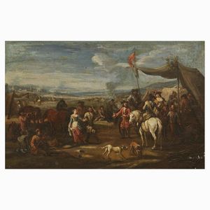 Scuola romana, inizio sec. XVIII  - Asta ARCADE | DIPINTI DAL SECOLO XVI AL XVIII - Associazione Nazionale - Case d'Asta italiane