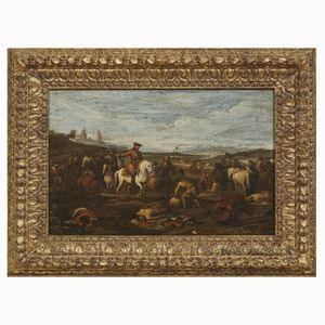 Scuola romana, inizio sec. XVIII  - Asta ARCADE | DIPINTI DAL SECOLO XVI AL XVIII - Associazione Nazionale - Case d'Asta italiane