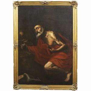 Scuola napoletana, prima metà sec. XVII  - Asta ARCADE | DIPINTI DAL SECOLO XVI AL XVIII - Associazione Nazionale - Case d'Asta italiane