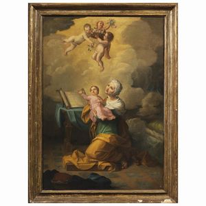 Scuola napoletana, sec. XVIII  - Asta ARCADE | DIPINTI DAL SECOLO XVI AL XVIII - Associazione Nazionale - Case d'Asta italiane