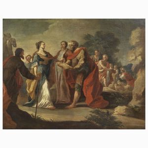 Scuola napoletana sec. XVIII  - Asta ARCADE | DIPINTI DAL SECOLO XVI AL XVIII - Associazione Nazionale - Case d'Asta italiane