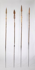 YAKOMA,,, - Gruppo di 4 lance ornamentali