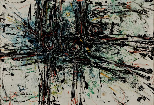 Iaroslav Sossountzov Serpan : Senza titolo  - Asta Opere di arte moderna e dalla Collezione di Eugenio Battisti - Associazione Nazionale - Case d'Asta italiane