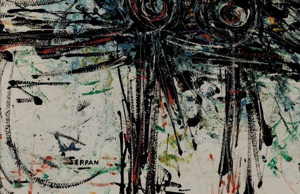 Iaroslav Sossountzov Serpan : Senza titolo  - Asta Opere di arte moderna e dalla Collezione di Eugenio Battisti - Associazione Nazionale - Case d'Asta italiane