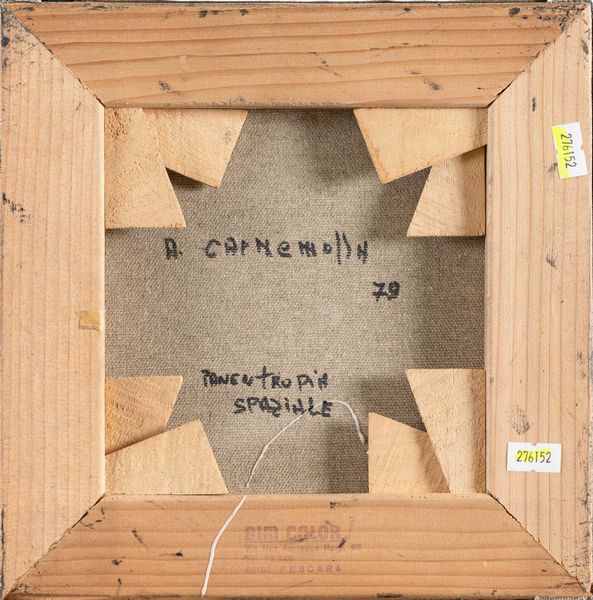 Andrea Carnemolla : Panentropia spaziale  - Asta Opere di arte moderna e dalla Collezione di Eugenio Battisti - Associazione Nazionale - Case d'Asta italiane