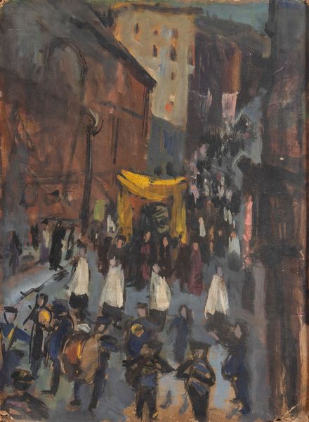 Riccardo Chicco : Senza titolo (Paesaggio Metropolitano)  - Asta Opere di arte moderna e dalla Collezione di Eugenio Battisti - Associazione Nazionale - Case d'Asta italiane