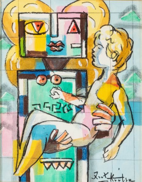 IBRAHIM KODRA : Idolo con bambina  - Asta Opere di arte moderna e dalla Collezione di Eugenio Battisti - Associazione Nazionale - Case d'Asta italiane