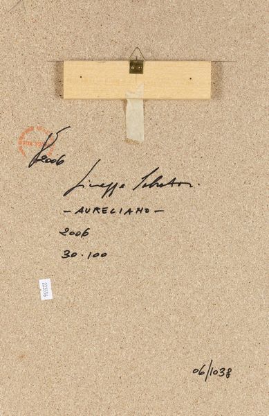 Giuseppe Salvatori : Aureliano  - Asta Opere di arte moderna e dalla Collezione di Eugenio Battisti - Associazione Nazionale - Case d'Asta italiane